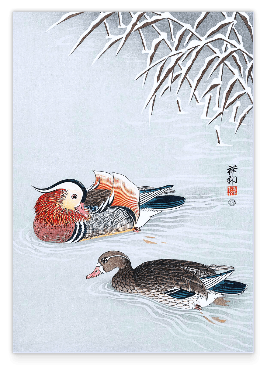 Ohara Koson - Enten im See