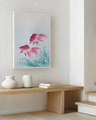 After Hover: Ohara Koson - Rosa Fische