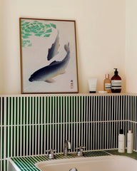 After Hover: Ohara Koson - Zwei Koi Karpfen