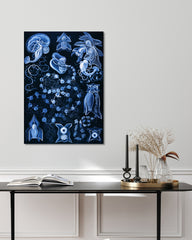 After Hover: Ernst Haeckel - Kunstformen des Meeres in blau