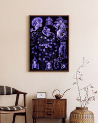 After Hover: Ernst Haeckel - Kunstformen des Meeres in violett
