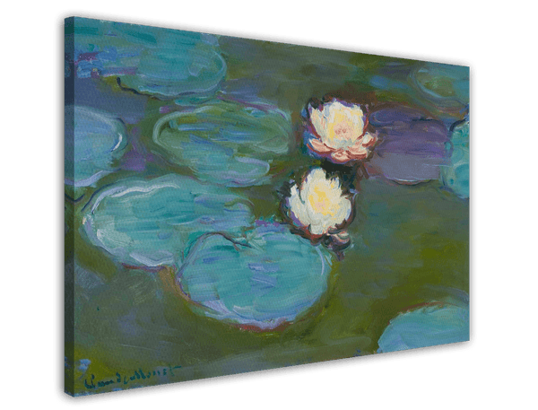 Claude Monet Kunstdruck - Gemälde mit zwei Seerosen