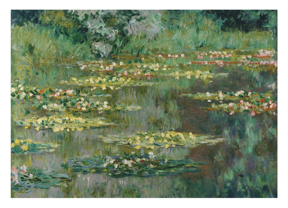 Claude Monet - Seerosen-Teich mit kleinen Blüten