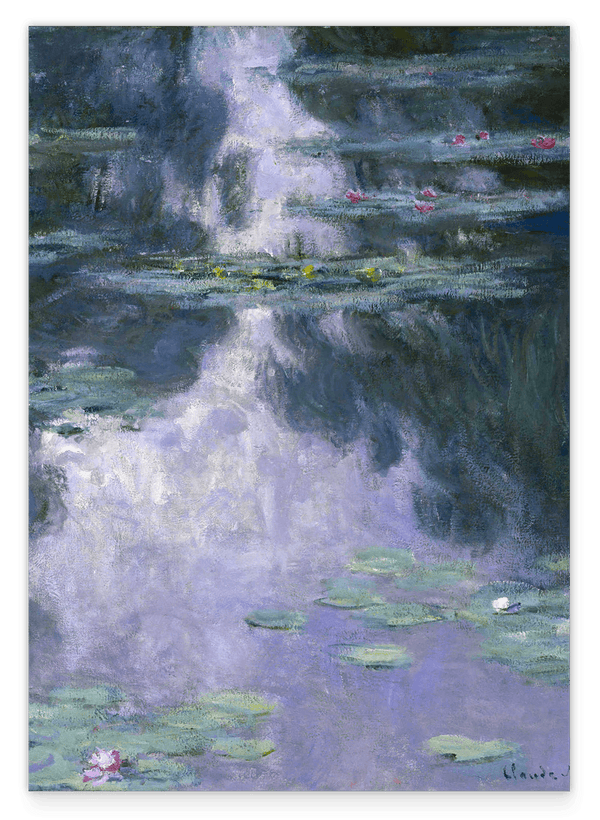 Claude Monet - Seerosen Kunstdruck im Hochformat