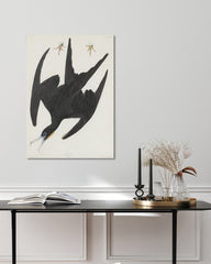 After Hover: John James Audubon - Schwarzer Vogel im Sturzflug