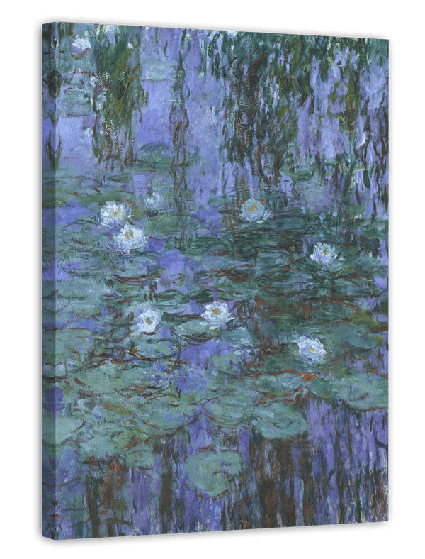 Claude Monet - Seerosen auf blauem Wasser