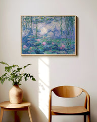 After Hover: Claude Monet Seerosen Gemälde - Kunstdruck im Querformat