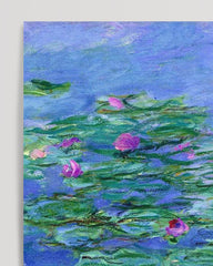 After Hover: Claude Monet - Rote Seerosen auf blauem Teich