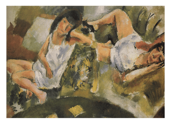 Jules Pascin - Zwei Frauen entspannen