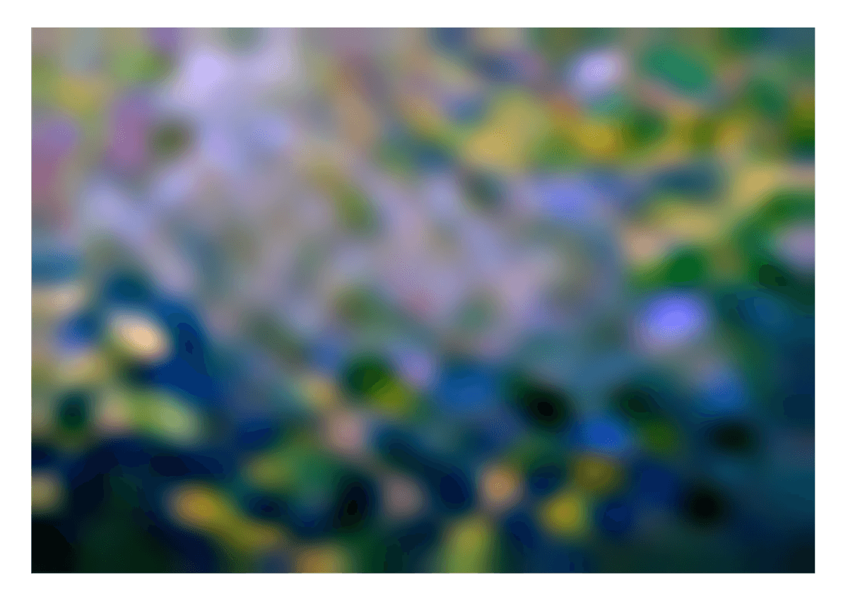 Claude Monet - Seerosen auf blau-violettem Teich