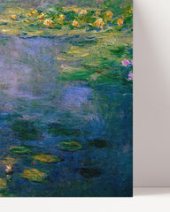 After Hover: Claude Monet - Seerosen auf blau-violettem Teich