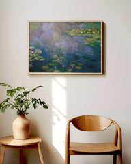 After Hover: Claude Monet - Seerosen auf blau-violettem Teich