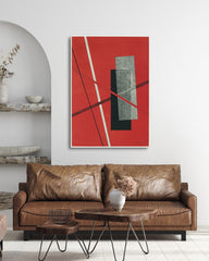 After Hover: László Moholy Nagy - Abstrakte Szene in rot