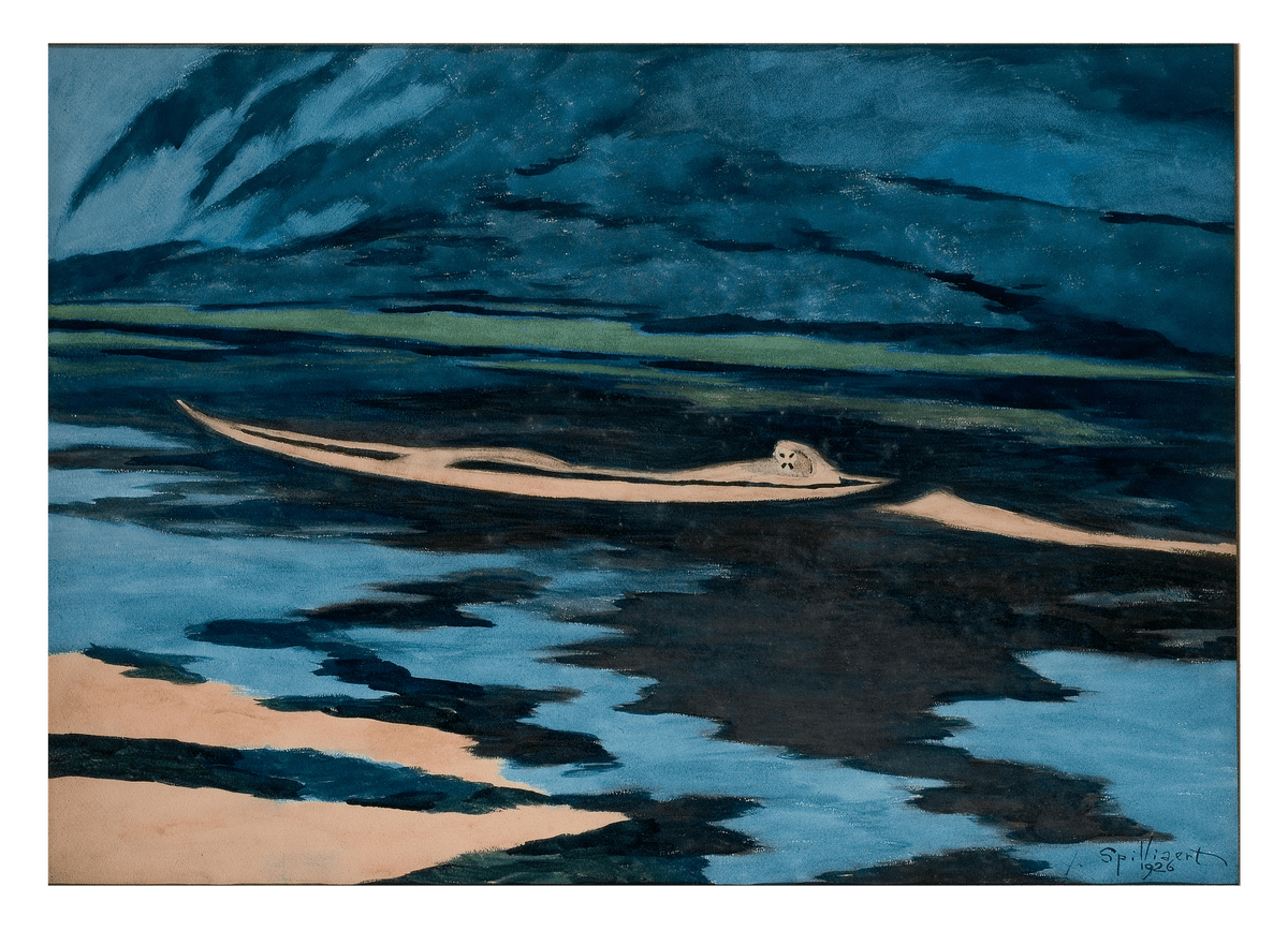 Léon Spilliaert - Abstrakte Meer-Szene
