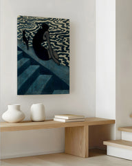 After Hover: Léon Spilliaert - Sitzende Frau mit Hund am Hafen