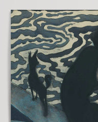 After Hover: Léon Spilliaert - Sitzende Frau mit Hund am Hafen