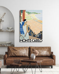 After Hover: Pierre Fix-Masseau - Art Deco Werbeplakat - Tennisspiel in Monte Carlo