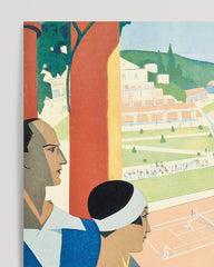 After Hover: Pierre Fix-Masseau - Art Deco Werbeplakat - Tennisspiel in Monte Carlo
