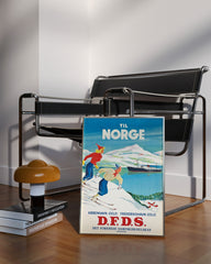 After Hover: Pierre Fix-Masseau - Art Deco Werbeplakat - Wintersport in Skandinavien