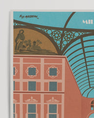 After Hover: Pierre Fix-Masseau - Art Deco Werbeplakat - Tauben am Bahnhof