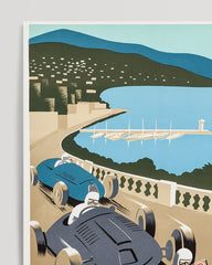 After Hover: Pierre Fix-Masseau - Art Deco Werbeplakat - Formel 1 Côte d'Azur