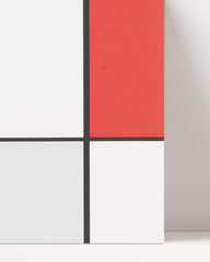 After Hover: Piet Mondrian - Geometrischer Kunstdruck im Querformat
