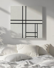 After Hover: Piet Mondrian - Schwarz-Weiße Geometrie