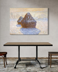 After Hover: Claude Monet - Heuschober Schneeeffekt