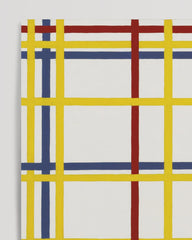 After Hover: Piet Mondrian - Geometrische Komposition mit gelben Streifen