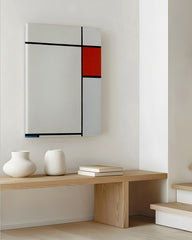 After Hover: Piet Mondrian - Minimalistische Geometrie in Weiß