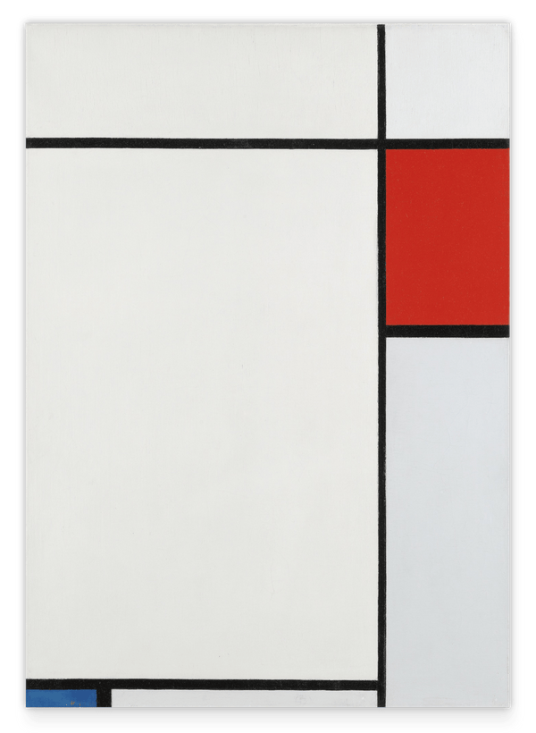 Piet Mondrian - Minimalistische Geometrie in Weiß
