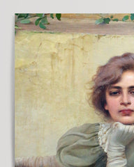 After Hover: Vittorio Matteo Corcos - Träume - Sitzende Frau in denkender Pose