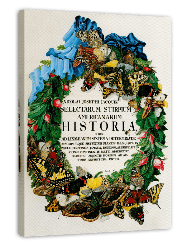 Blumenkranz mit Schmetterlingen