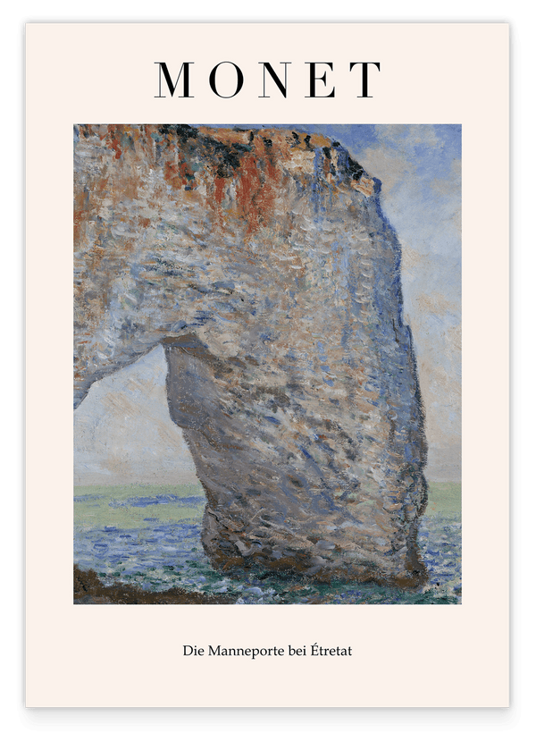 Claude Monet - Museum-Poster Die Manneporte bei Étretat