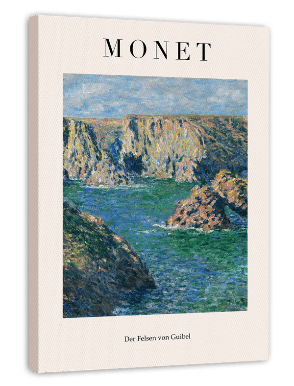 Claude Monet - Museum-Poster Der Felsen von Guibel