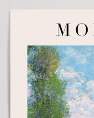 After Hover: Claude Monet - Museum-Poster Wiese mit Pappeln
