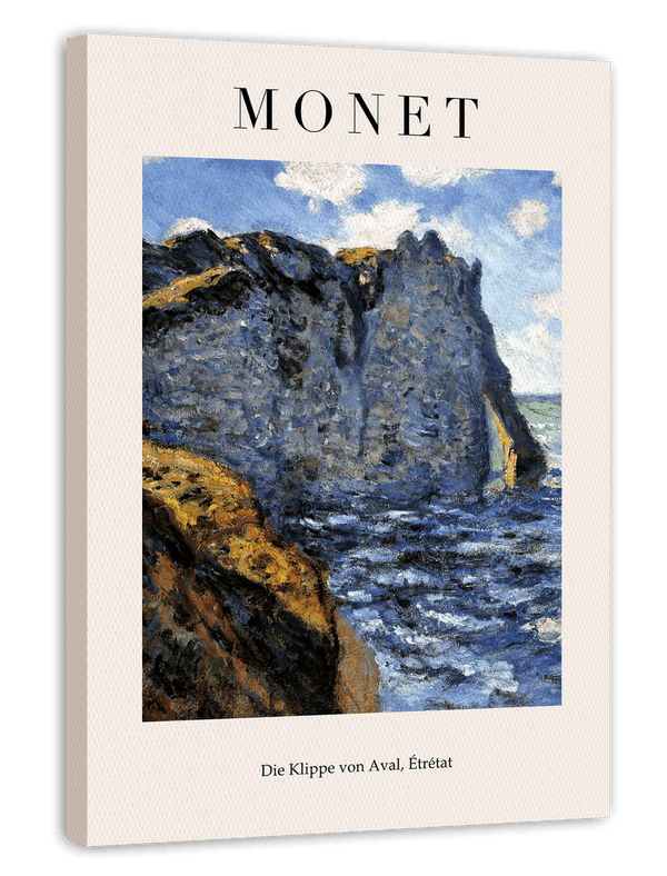 Claude Monet - Museum-Poster Die Klippe von Aval