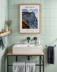 After Hover: Claude Monet - Museum-Poster Die Klippe von Aval