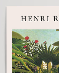 After Hover: Henri Rousseau - Museum-Poster Pferd von einem Jaguar angefallen