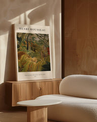 After Hover: Henri Rousseau - Museum-Poster Überrascht! Gewitter im Urwald