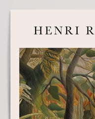 After Hover: Henri Rousseau - Museum-Poster Überrascht! Gewitter im Urwald