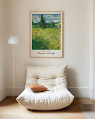 After Hover: Vincent van Gogh - Museum-Poster Grünes Weizenfeld mit Zypressen