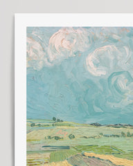After Hover: Vincent van Gogh - Museum-Poster Weizenfeld nach Regen