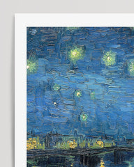 After Hover: Vincent van Gogh - Museum-Poster Sternennacht über der Rhône
