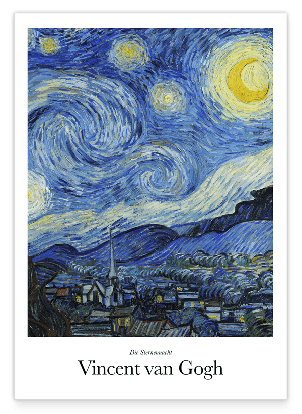 Vincent van Gogh - Museum-Poster Die Sternennacht