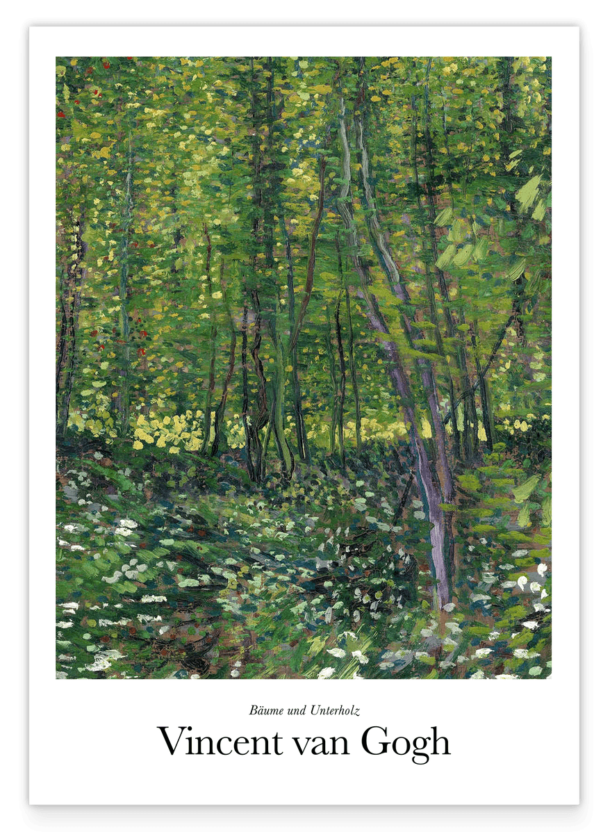 Vincent van Gogh - Museum-Poster Bäume und Unterholz