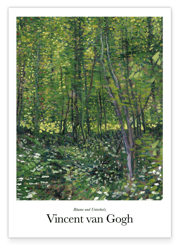 Vincent van Gogh - Museum-Poster Bäume und Unterholz