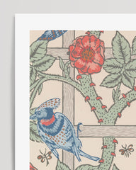 After Hover: William Morris Jagd - Museum-Poster Rosen und Vögel