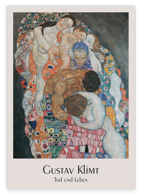 Gustav Klimt - Museum-Poster Tod und Leben I