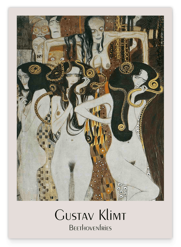 Gustav Klimt - Museum-Poster Beethovenfries II